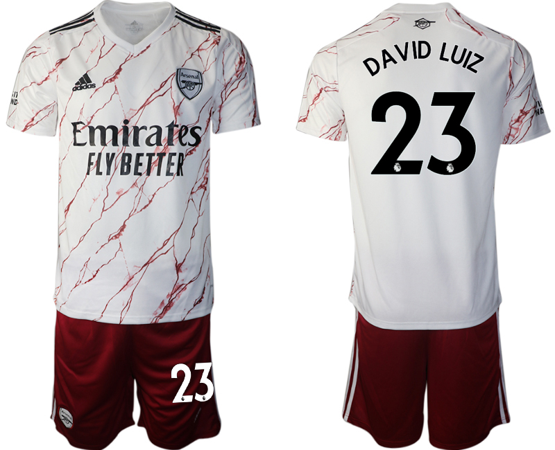 Men 2020-2021 club Arsenal away #23 white Soccer Jerseys
